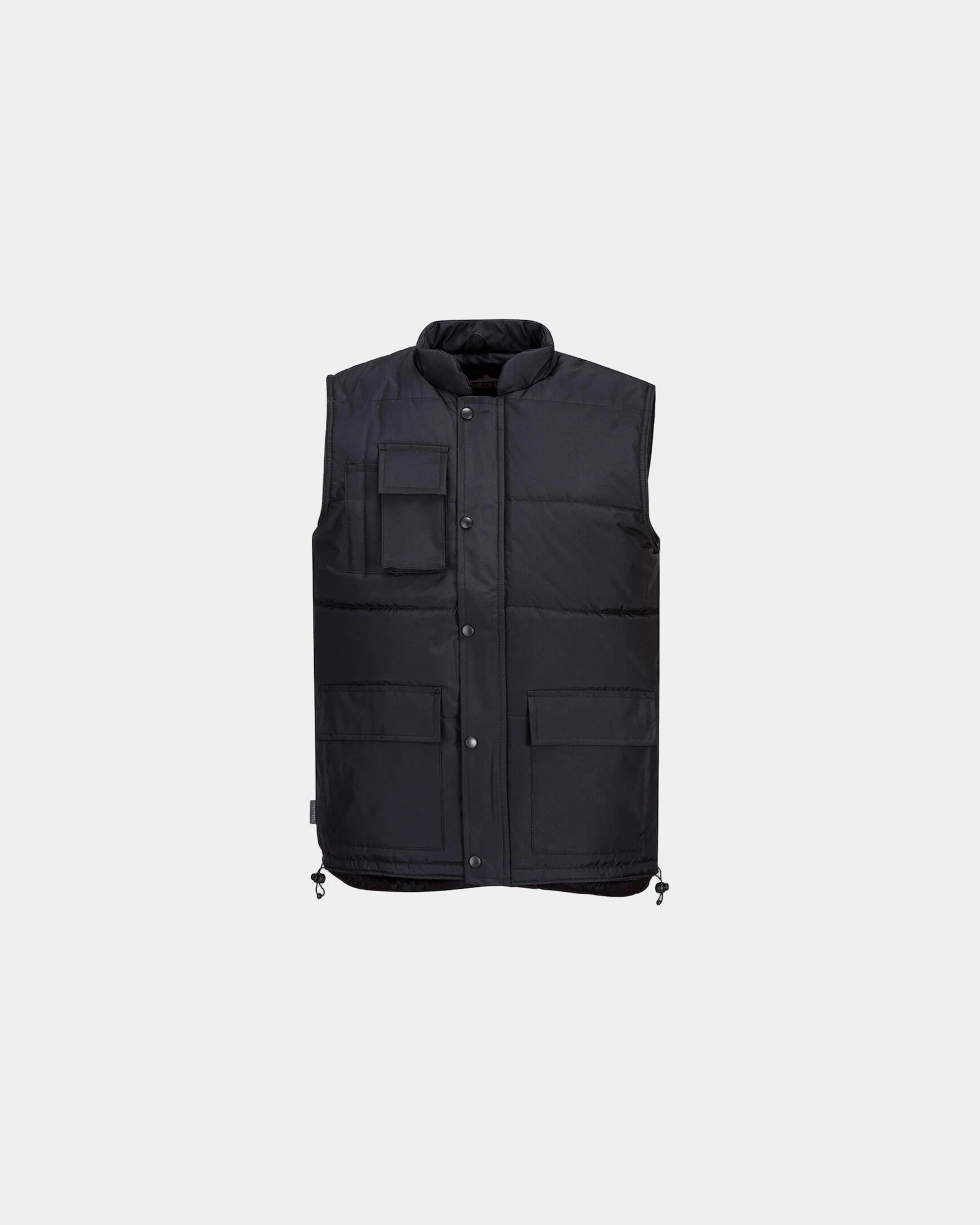Bodywarmer polyester Classic om te personaliseren - Zwart-Hemelsblauw